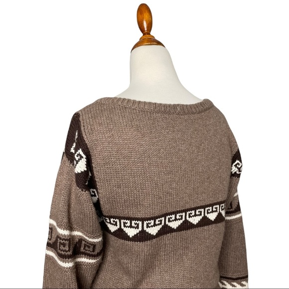 Alice + Olivia Retro Brown Fringe Sweater Dress Medium - Picture 6 of 15